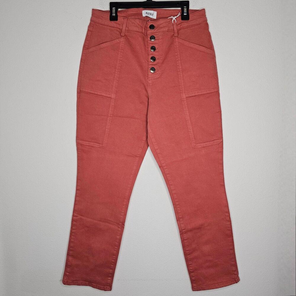 NWT Pistola Women's Red Rock Jeans Size 30